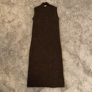 Babaton Brown Knit Dress